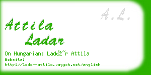 attila ladar business card